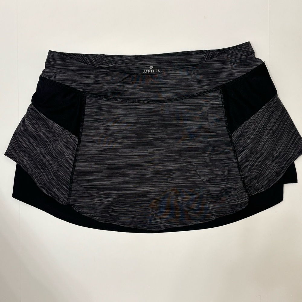 Athleta Black & Gray Skort Size L
